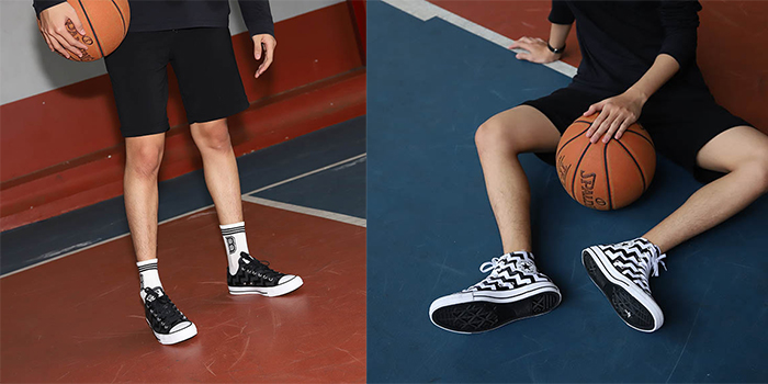 Bạn có thể tuỳ chọn giữa giày bóng rổ cổ thấp hoặc cổ cao